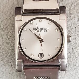 Kenneth Cole Reaction‎ Women's Watch Silver Tone Bracelet